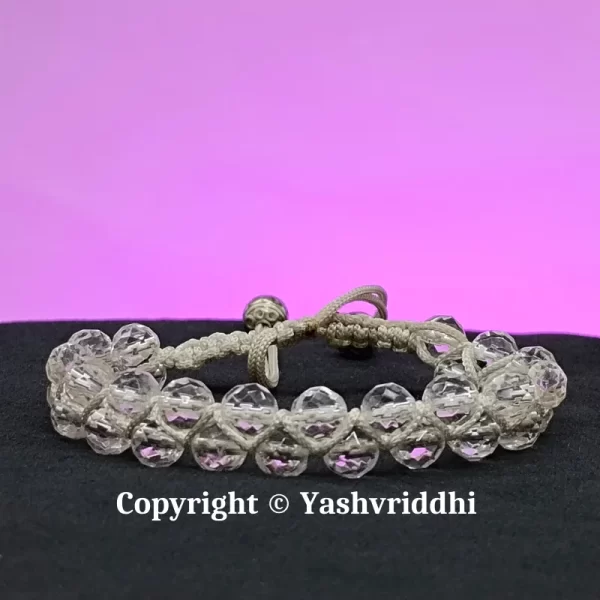 Sphatik Blessings Diamond Cut Two Strip Bracelet