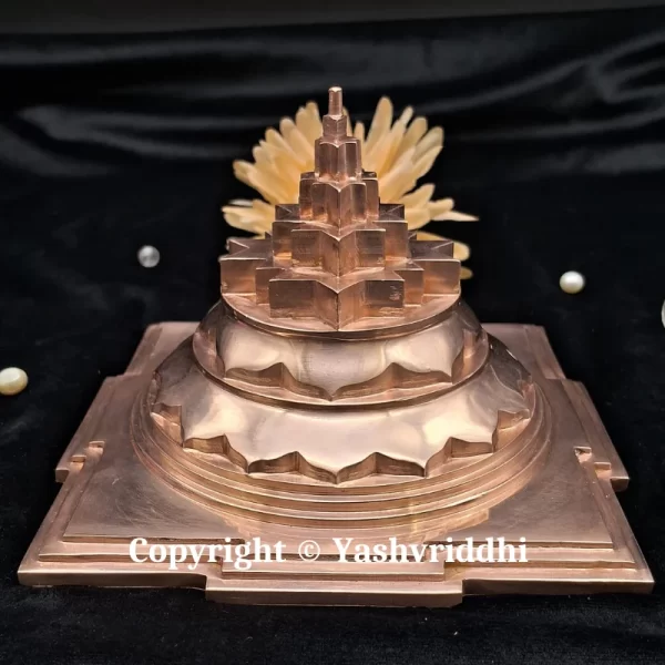 Akhand Maha Meru Copper Shree Yantra 6x6 inch