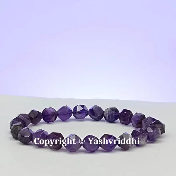 Royal Serenity: The Amethyst Starcut Bracelet