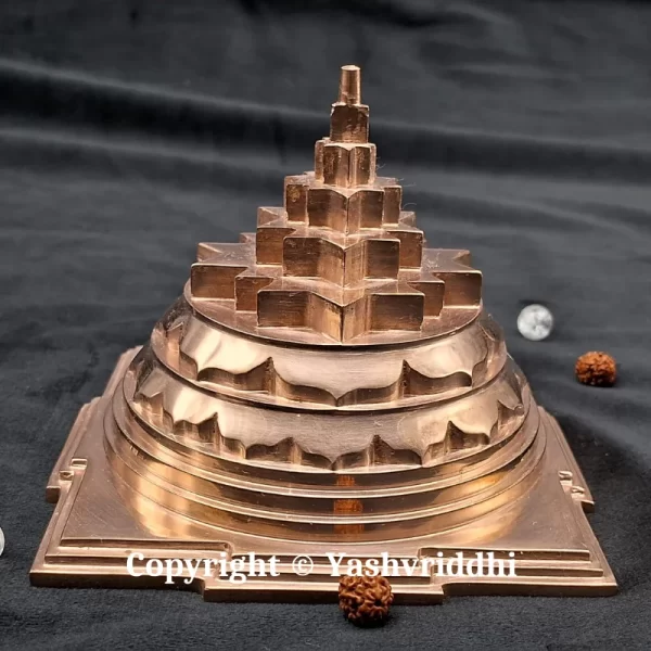 Copper Akhand Maha Meru Solid Base Shree yantra 4 inch - Image 2