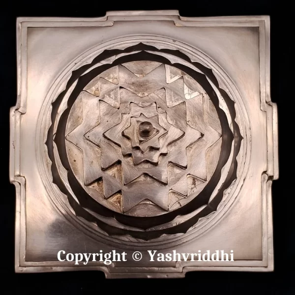 Copper Akhand Maha Meru Solid Base Shree yantra 5 inch - Image 3