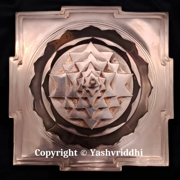 Akhand Maha Meru Copper Shree Yantra 6x6 inch - Image 4