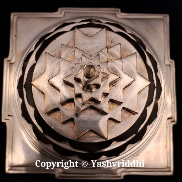 Copper Akhand Maha Meru Solid Base Shree yantra 4 inch - Image 4