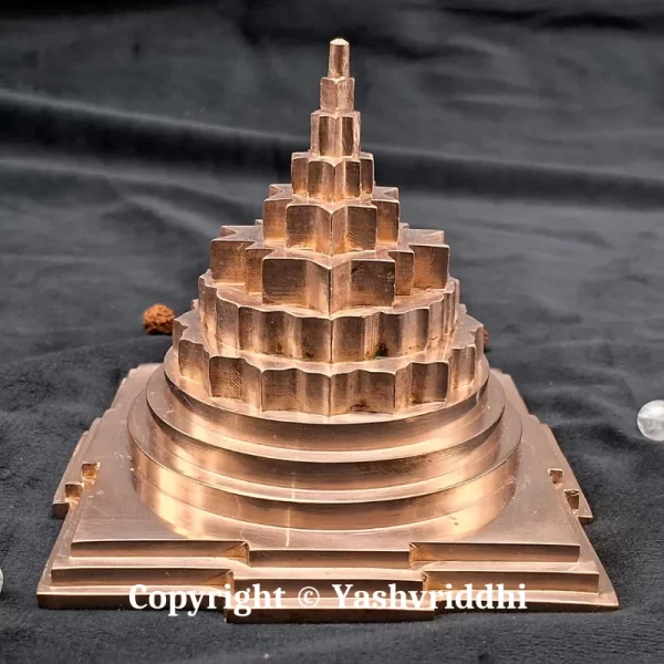 Copper Akhand Maha Meru Shree yantra Solid Base 4 inch - Image 4