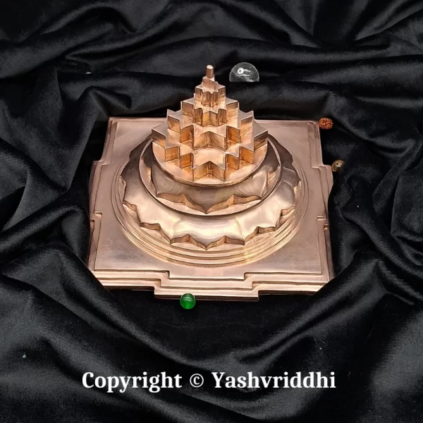 Akhand Maha Meru Copper Shree Yantra 6x6 inch - Image 5