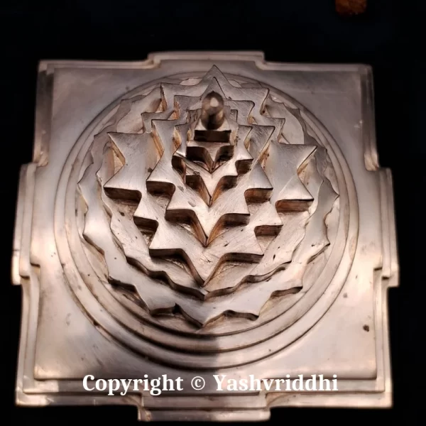 Copper Akhand Maha Meru Shree yantra Solid Base 4 inch - Image 5