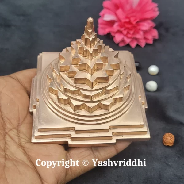 Copper Maha Meru Shree Yantra 3x3 inch - Image 6