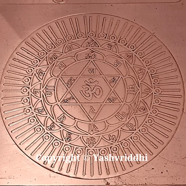 Shree Sudarshan Chakra yantra Premium Quality 4 inch - Image 5