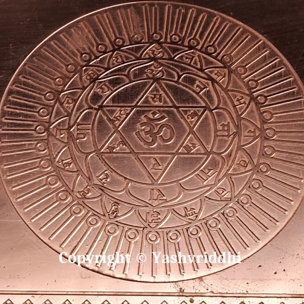 Shree Sudarshan Chakra yantra Premium Quality 4 inch - Image 6