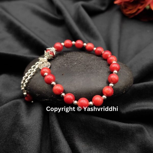 Beautiful Round Coral Bracelet