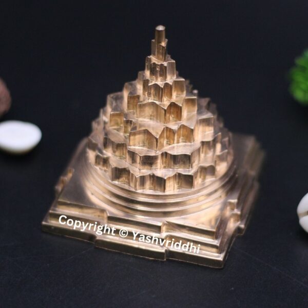 Copper Meru Shree Yantra Hollow 2.5 Inch - Image 3