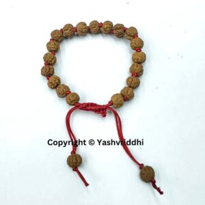 Peaceful Vibes: 5 Mukhi Rudraksha Bead Bracelet - Image 2