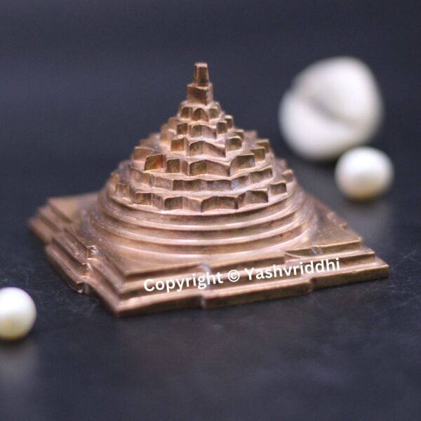 Copper Meru Shree Yantra Solid 2 Inch