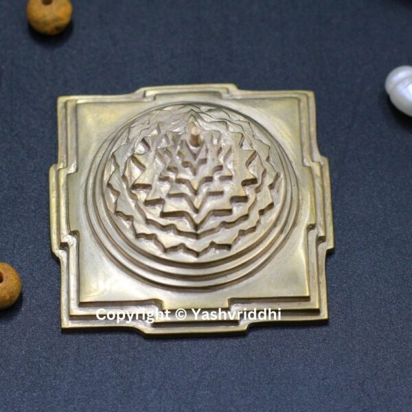 Panchdhatu Maha Meru Shree Yantra Solid 2 Inch - Image 2