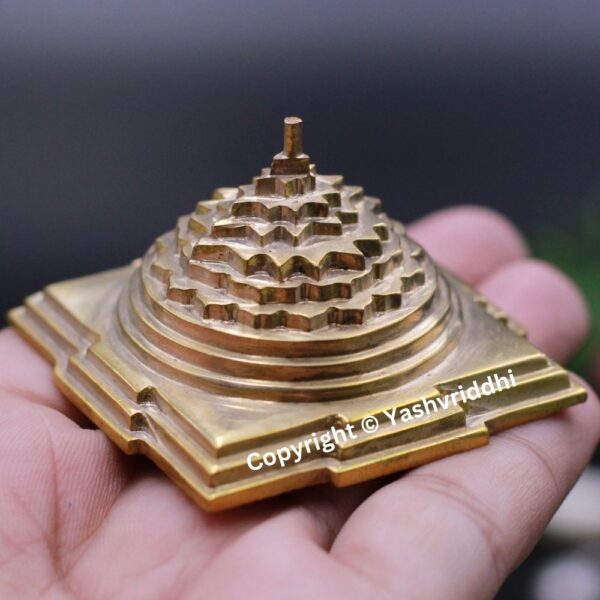 Panchdhatu Maha Meru Shree Yantra Solid 2 Inch - Image 3