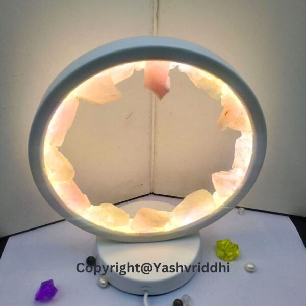 "Gentle Glow: The Rose Quartz Crystal Lamp" - Image 4