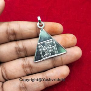 Maa Saraswati Yantra Silver Locket - Image 2
