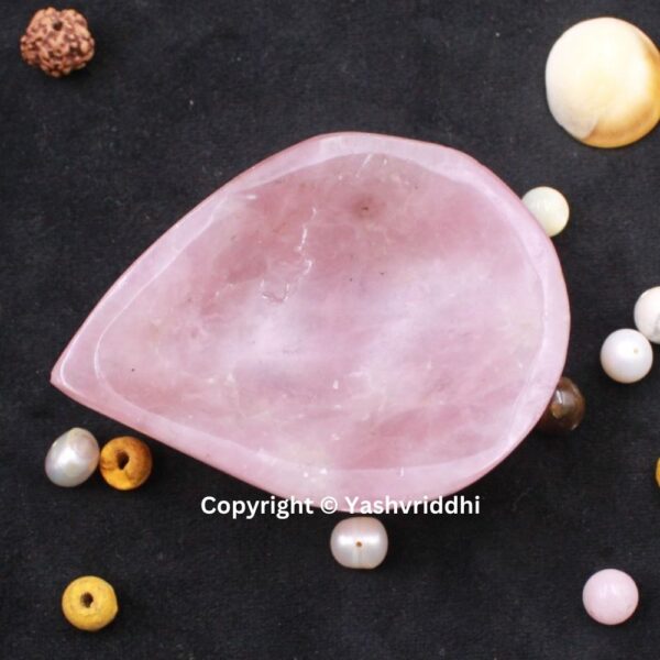 Divine Rose Quartz Crystal Diya - Image 2