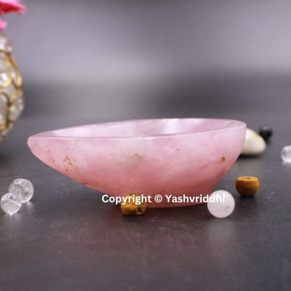 Divine Rose Quartz Crystal Diya - Image 3