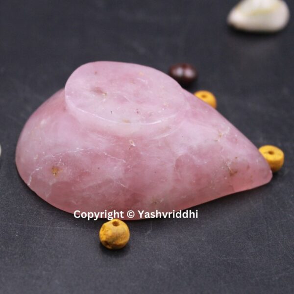 Divine Rose Quartz Crystal Diya - Image 4