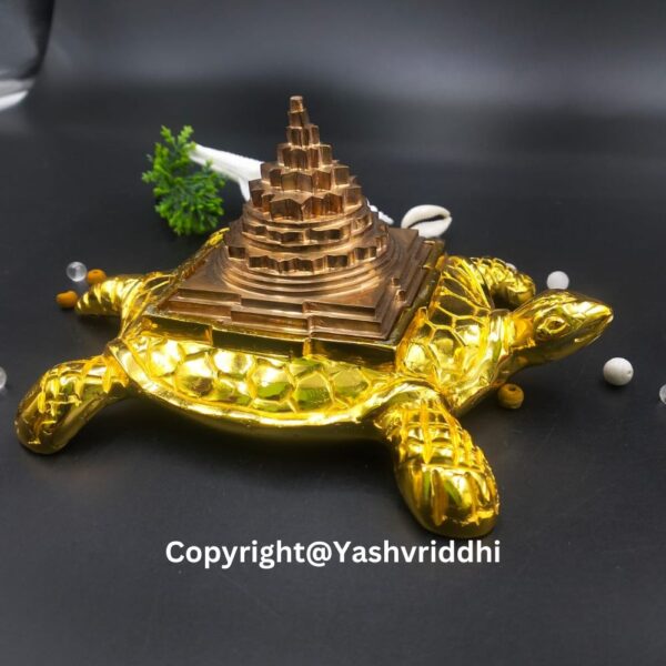 Copper 3 Inch Meru Shree Yantra with Panchdhatu kachua