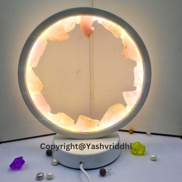 "Gentle Glow: The Rose Quartz Crystal Lamp"