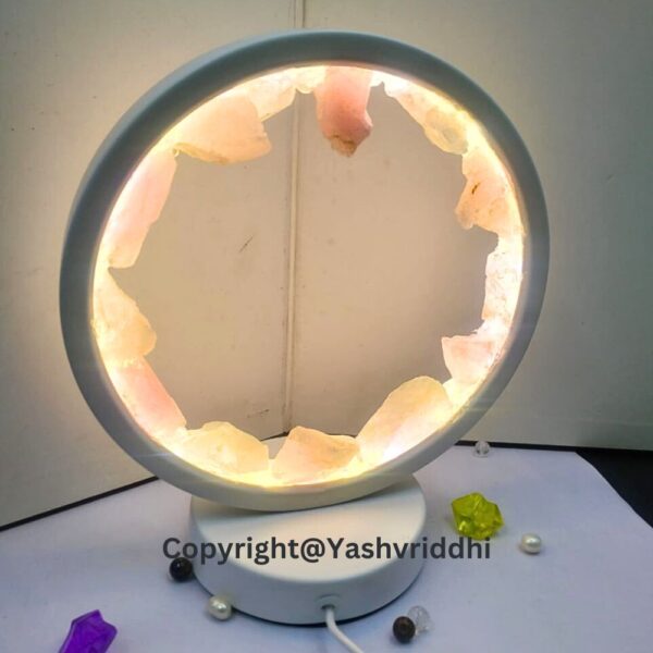 "Gentle Glow: The Rose Quartz Crystal Lamp" - Image 2