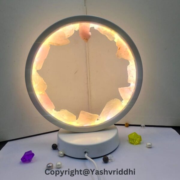 "Gentle Glow: The Rose Quartz Crystal Lamp" - Image 3