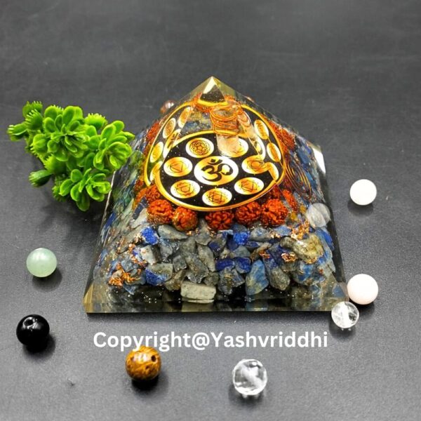 Orgonite Pyramid in Lapis Lazuli Stone