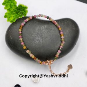 "Colorful Balance: The Multi-Tourmaline Bracelet" - Image 2