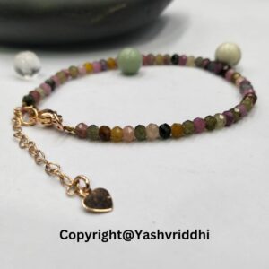 "Colorful Balance: The Multi-Tourmaline Bracelet" - Image 3