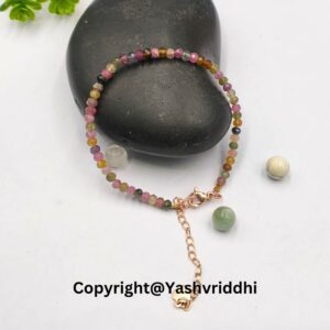 "Colorful Balance: The Multi-Tourmaline Bracelet" - Image 4