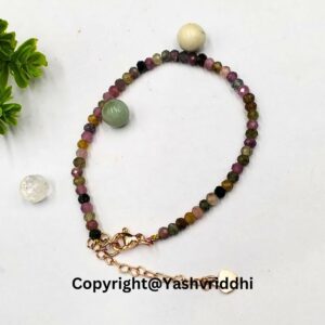 "Colorful Balance: The Multi-Tourmaline Bracelet" - Image 6
